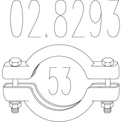 MTS 028293 -  Соединительные элементы, система выпуска