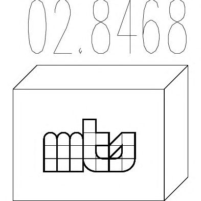 MTS 028468 -  Монтажный комплект, глушитель
