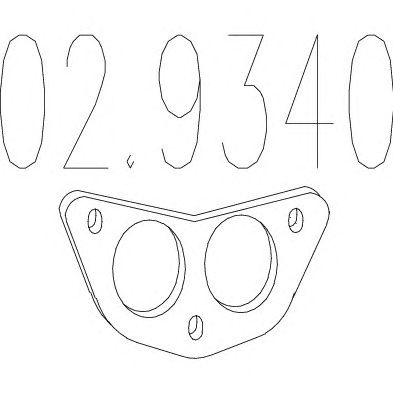 MTS 029340 -  Прокладка, труба выхлопного газа