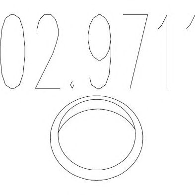 MTS 029711 -  Прокладка, труба выхлопного газа