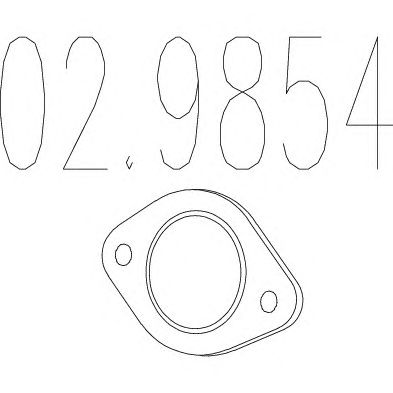 MTS 029854 -  Прокладка, труба выхлопного газа