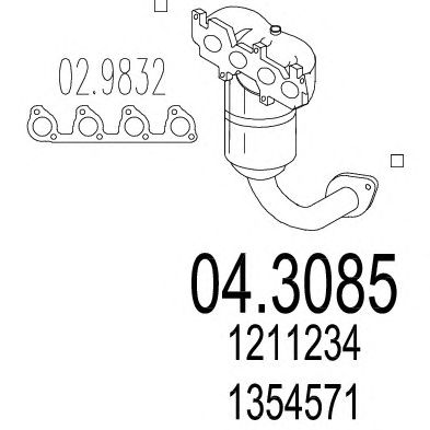MTS 043085 -  Катализатор