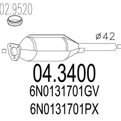MTS 043400 -  Катализатор