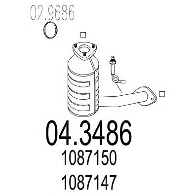 MTS 043486 -  Катализатор
