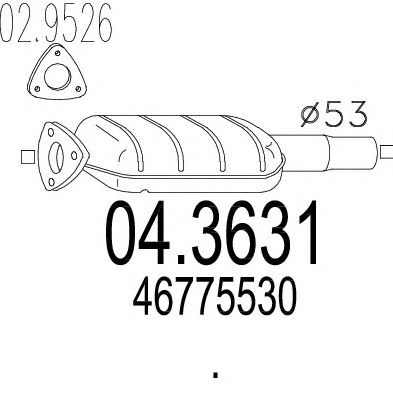 MTS 043631 -  Катализатор
