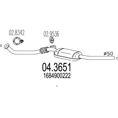 MTS 043651 -  Катализатор
