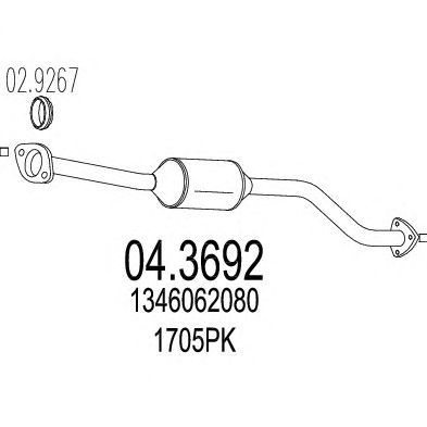 MTS 043692 -  Катализатор