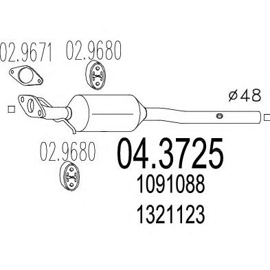 MTS 043725 -  Катализатор