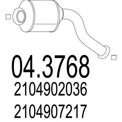 MTS 043768 -  Катализатор