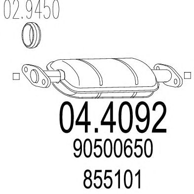 MTS 044092 -  Катализатор