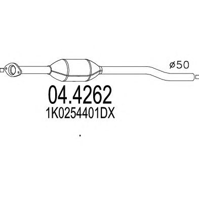 MTS 044262 -  Катализатор