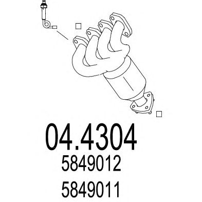 MTS 044304 -  Катализатор