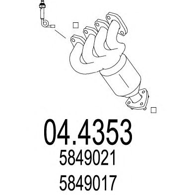 MTS 044353 -  Катализатор