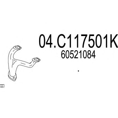 MTS 04c117501k -  Труба выхлопного газа