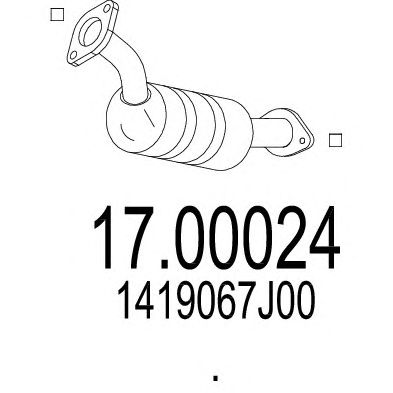 MTS 1700024 -  Сажевый / частичный фильтр, система выхлопа ОГ