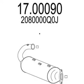 MTS 1700090 -  Сажевый / частичный фильтр, система выхлопа ОГ