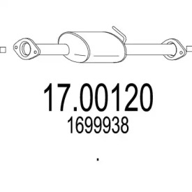 MTS 1700120 -  Сажевый / частичный фильтр, система выхлопа ОГ