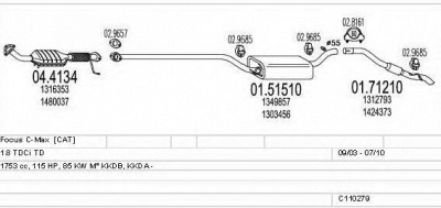 MTS c110279004020 -