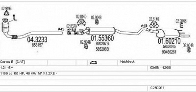 MTS c250281005416 -