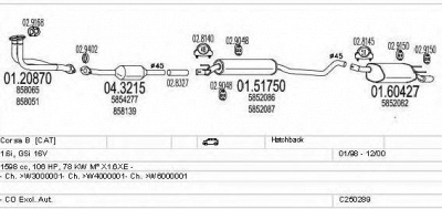 MTS c250289005424 -