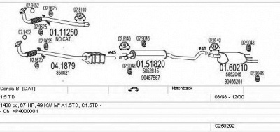 MTS c250292005427 -