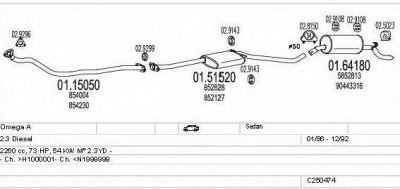 MTS c250474005664 -
