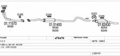 MTS c250747007424 -
