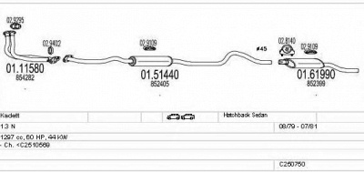 MTS c250750007304 -