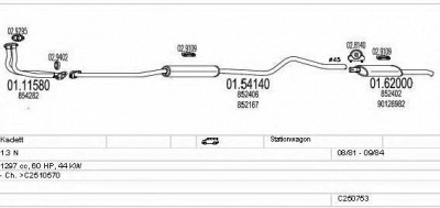 MTS c250753007429 -