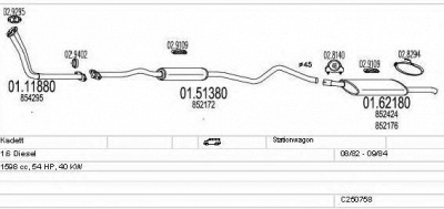 MTS c250758007432 -