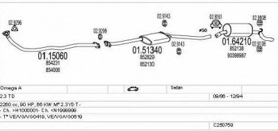 MTS c250759008911 -