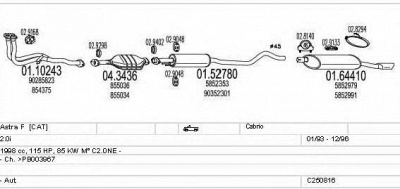 MTS c250816009250 -