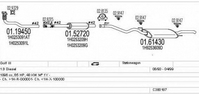 MTS c380187002990 -