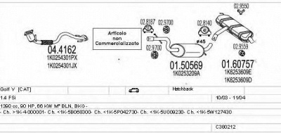 MTS c380212003019 -