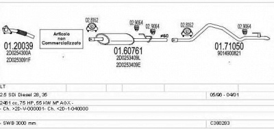 MTS c380283003104 -