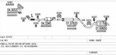 MTS c380305003158 -