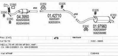 MTS c380419001605 -