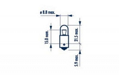 NARVA 17131 -  Лампа накаливания Indicator lamps T4W 12В 4Вт
