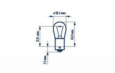 NARVA Standard PY21W 2шт