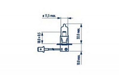 NARVA Standard H3 1шт