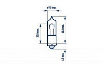 NARVA 68191 -  Лампа галоген Halogen miniature lamps H21Вт 12В 21Вт