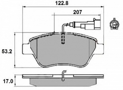 NATIONAL np2151 -  Комплект тормозных колодок, дисковый тормоз