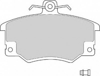 NECTO fd221n -  Комплект тормозных колодок, дисковый тормоз