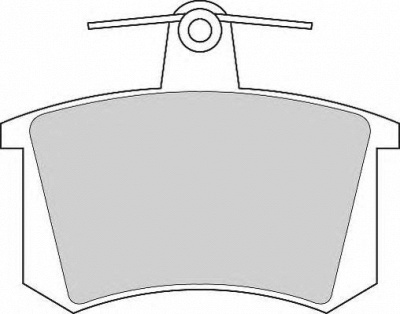 NECTO fd262a -  Комплект тормозных колодок, дисковый тормоз