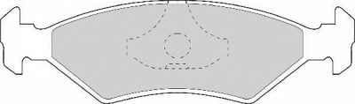 NECTO fd406n -  Комплект тормозных колодок, дисковый тормоз