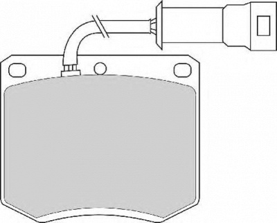 NECTO fd4162a -  Комплект тормозных колодок, дисковый тормоз