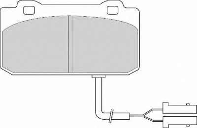 NECTO fd4164a -  Комплект тормозных колодок, дисковый тормоз