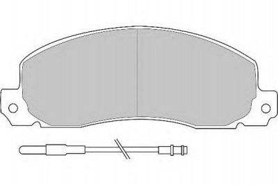 NECTO fd6091n -  Комплект тормозных колодок, дисковый тормоз