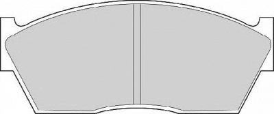 NECTO fd6105a -  Комплект тормозных колодок, дисковый тормоз