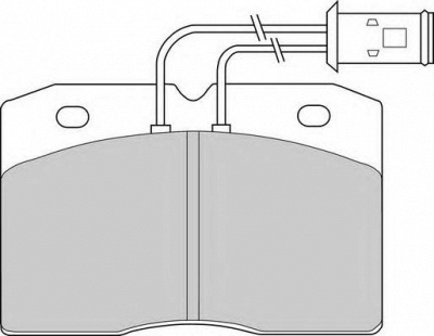 NECTO fd6139v -  Комплект тормозных колодок, дисковый тормоз
